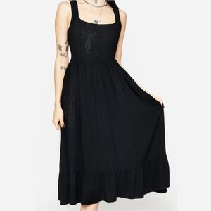 Disturbia Mandrake Linen-Blend Dress NWT